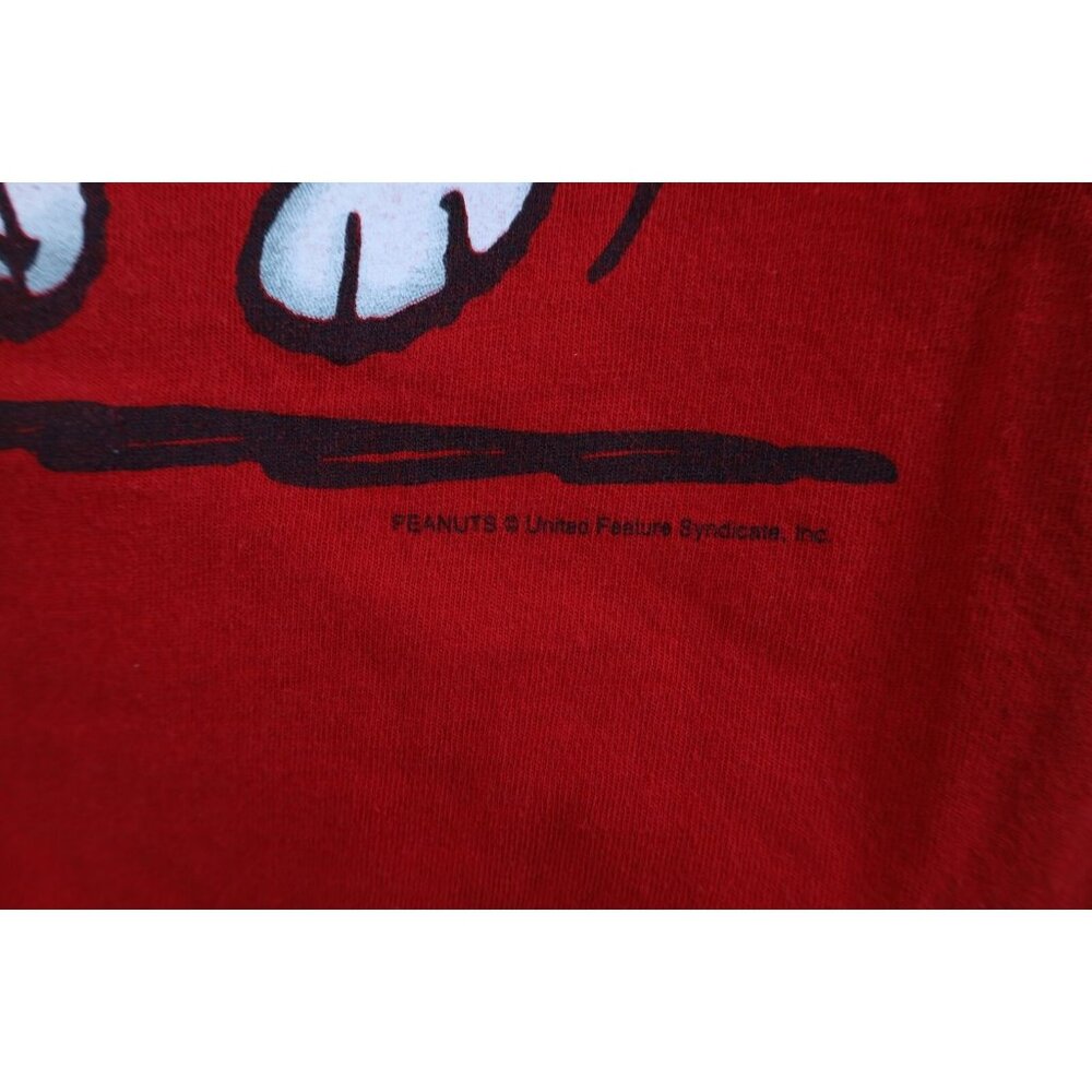 Vintage Snoopy Peanuts Mens Medium Faded Woodstock Snoopy Fourth of July T-Shirt - Picture 5 of 11